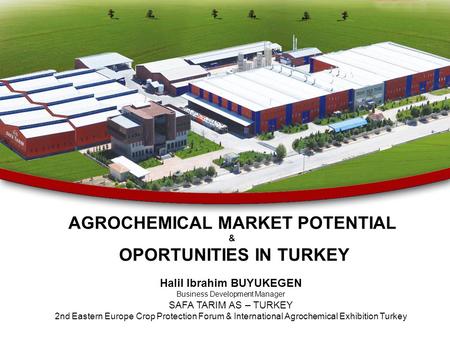 AGROCHEMICAL MARKET POTENTIAL & OPORTUNITIES IN TURKEY