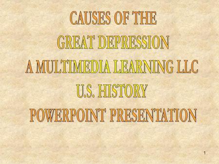 A MULTIMEDIA LEARNING LLC POWERPOINT PRESENTATION
