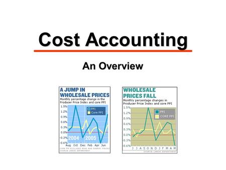 Cost Accounting An Overview. Managerial Cost Concepts 1.Direct materials 1.Direct materials: raw materials physically associated with the final product.