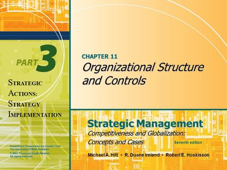 CHAPTER 11 Organizational Structure and Controls