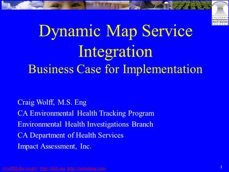 1   Dynamic Map Service Integration Business.