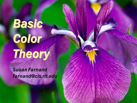 Basic Color Theory Susan Farnand