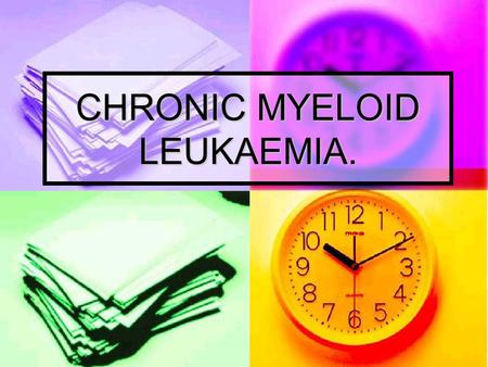 CHRONIC MYELOID LEUKAEMIA.. CLINICAL FEATURES. Rare below the age of 20 years, but occurs in all decades, with a median age of onset of 40-50 years. Rare.