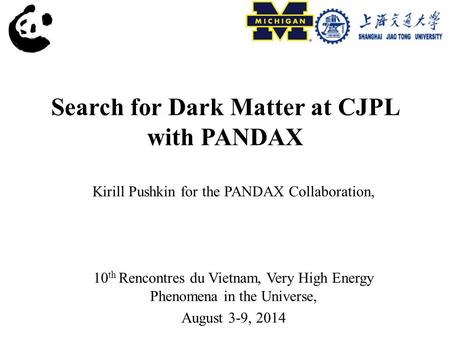 Search for Dark Matter at CJPL with PANDAX