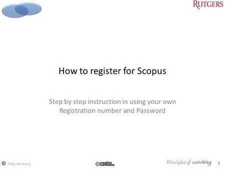 How to register for Scopus