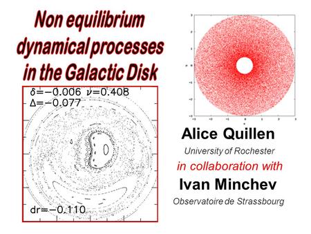 Alice Quillen University of Rochester in collaboration with Ivan Minchev Observatoire de Strassbourg Aug, 2009.