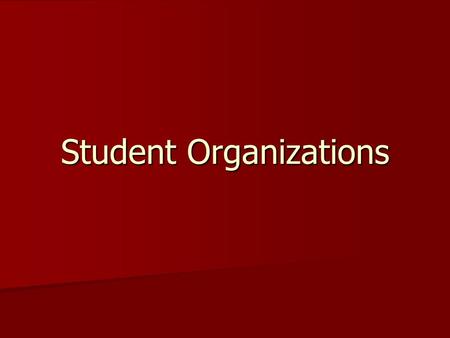 Student Organizations. Cooperative Education Components Related class – group and individual instruction related to career goals Related class – group.