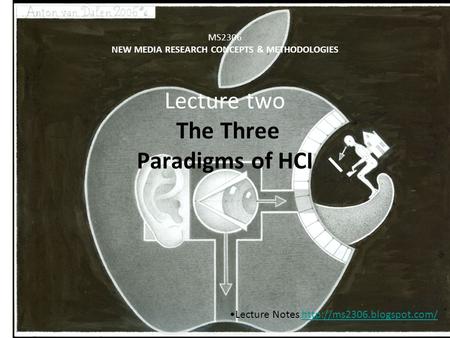 MS2306 NEW MEDIA RESEARCH CONCEPTS & METHODOLOGIES Lecture two The Three Paradigms of HCI Lecture Notes