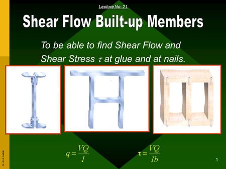 Shear Flow Built-up Members