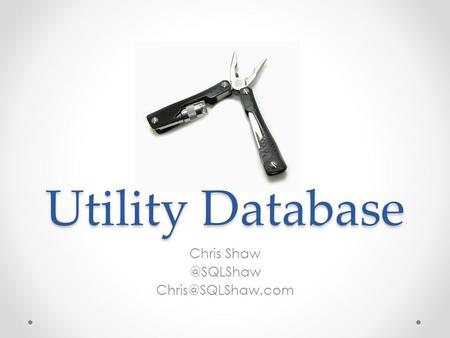 Utility Database Chris