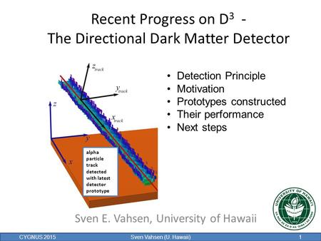 Recent Progress on D3 - The Directional Dark Matter Detector