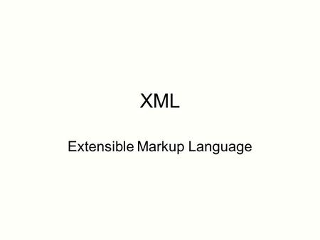 XML Extensible Markup Language. Today: Imagine Cup –Wednesday, February 2nd from 6-8 pm in Lally Hall, Room 104, we will have a representative on campus.