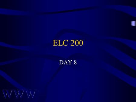 ELC 200 DAY 8. Awad –Electronic Commerce 2/e © 2004 Pearson Prentice Hall 2 Agenda Assignment #3 Due Assignment #4 will be assigned today Quiz #2 is on.