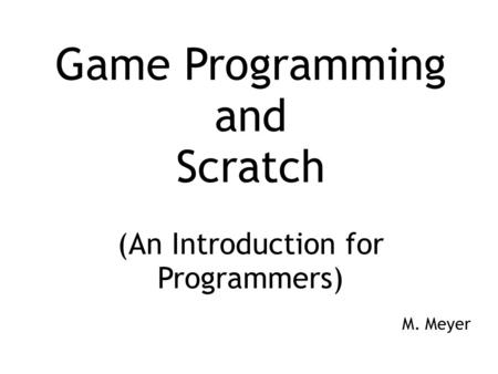 (An Introduction for Programmers)
