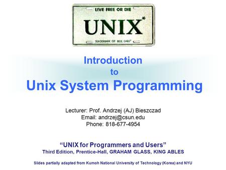 Introduction to Unix System Programming