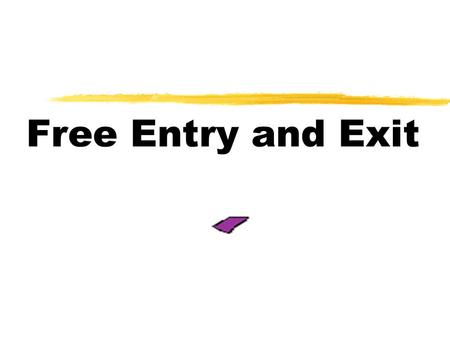 Free Entry and Exit. Definitions  Long Run -a situation where a producer is able to vary all the factors of production.  Free Entry and Exit - a condition.