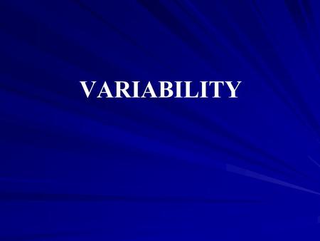 VARIABILITY. PREVIEW PREVIEW Figure 4.1 the statistical mode for defining abnormal behavior. The distribution of behavior scores for the entire population.