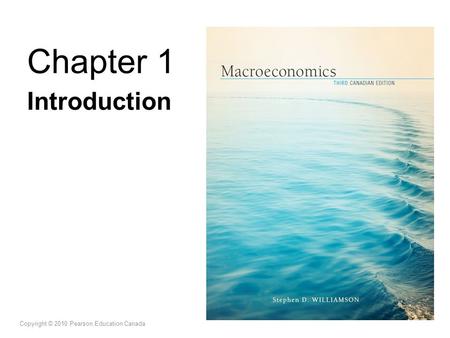 Chapter 1 Introduction Copyright © 2010 Pearson Education Canada.