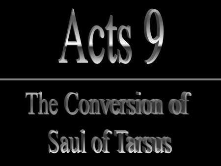 Outline of the Book of Acts Pre - Conversion 1:8.