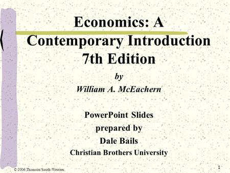 Economics: A Contemporary Introduction 7th Edition