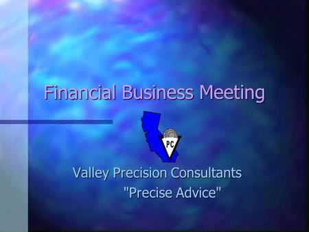 Financial Business Meeting Valley Precision Consultants Precise Advice