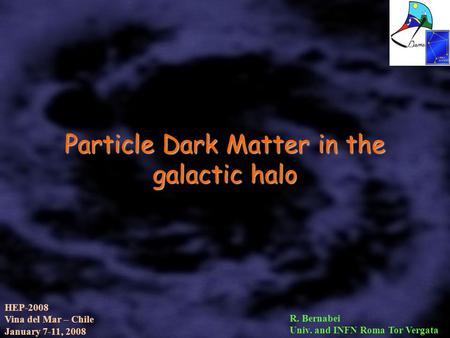 Particle Dark Matter in the galactic halo