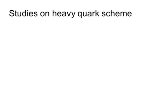 Studies on heavy quark scheme. Comparison of central fit plus total uncertainties to variation of heavy quark scheme: using massive variable flavour number.