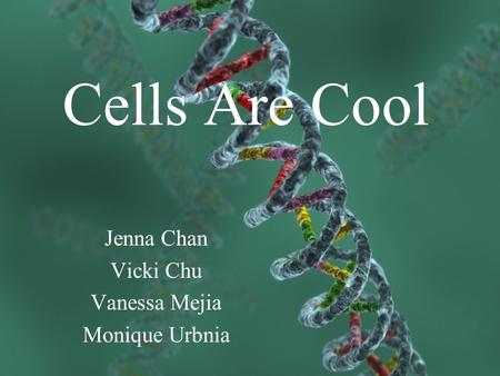 Cells Are Cool Jenna Chan Vicki Chu Vanessa Mejia Monique Urbnia.