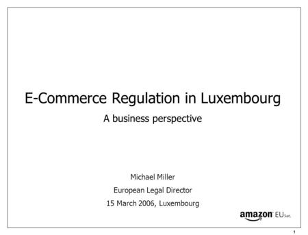 E-Commerce Regulation in Luxembourg