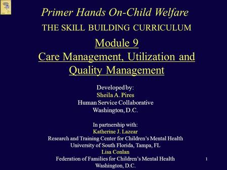 Primer Hands On-Child Welfare