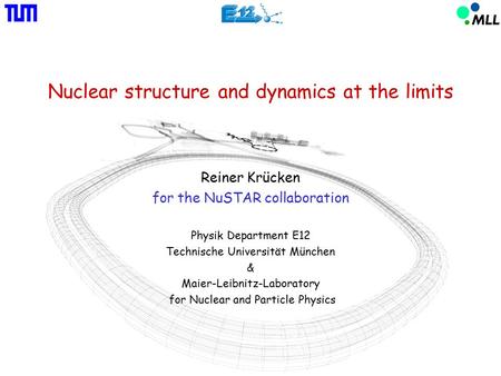 Nuclear structure and dynamics at the limits Reiner Krücken for the NuSTAR collaboration Physik Department E12 Technische Universität München & Maier-Leibnitz-Laboratory.