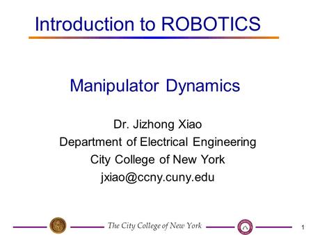 Introduction to ROBOTICS