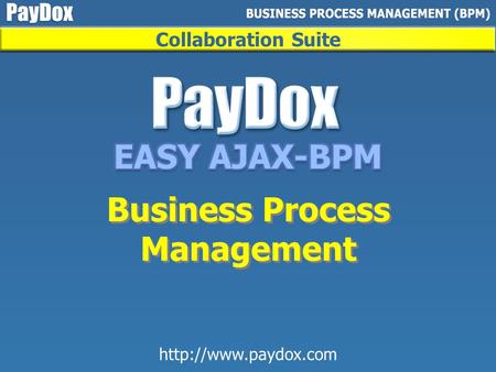 Collaboration Suite Business Process Management