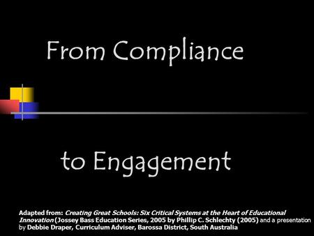 From Compliance to Engagement