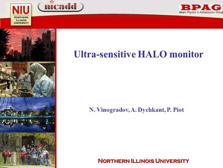 Ultra-sensitive HALO monitor N. Vinogradov, A. Dychkant, P. Piot.