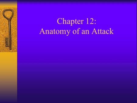 Chapter 12: Anatomy of an Attack