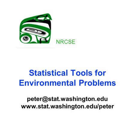 Statistical Tools for Environmental Problems  NRCSE.