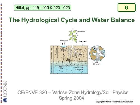The Hydrological Cycle and Water Balance