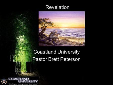 Revelation Coastland University Pastor Brett Peterson.