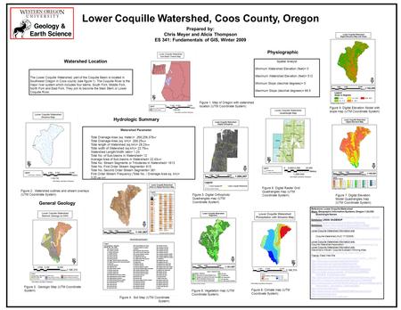 The Lower Coquille Watershed, part of the Coquille Basin is located in Southwest Oregon in Coos county (see figure 1). The Coquille River is the major.