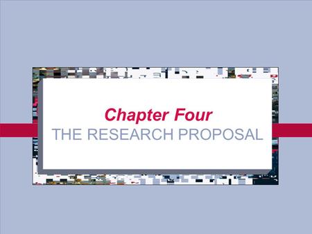 4-1 Chapter Four THE RESEARCH PROPOSAL. 4-2 Purpose of the Research Proposal To present the question to be researched and its importance To discuss the.