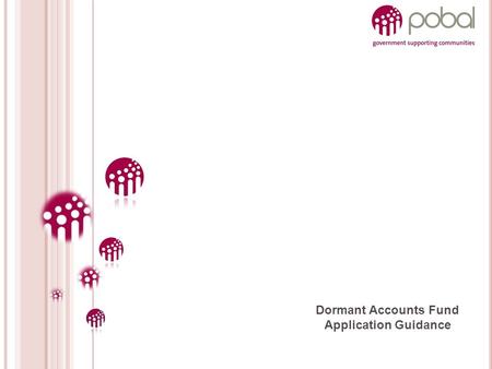 Dormant Accounts Fund Application Guidance. OVERVIEW 1. Advance Planning 2. Application Process 3. Completing the Application Form 4. Selection Process.