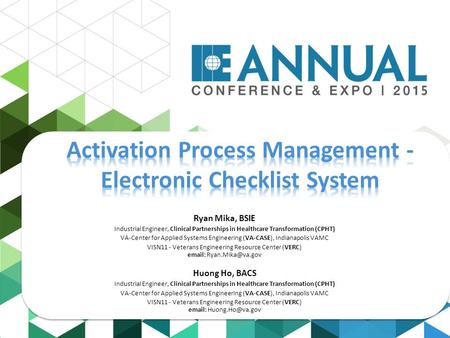 Activation Process Management - Electronic Checklist System