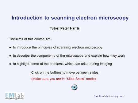 Introduction to scanning electron microscopy