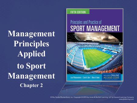 Management Principles Applied to Sport Management Chapter 2