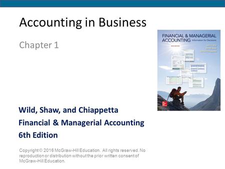 Accounting in Business
