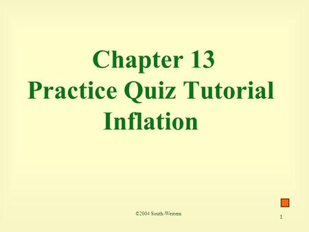Chapter 13 Practice Quiz Tutorial Inflation