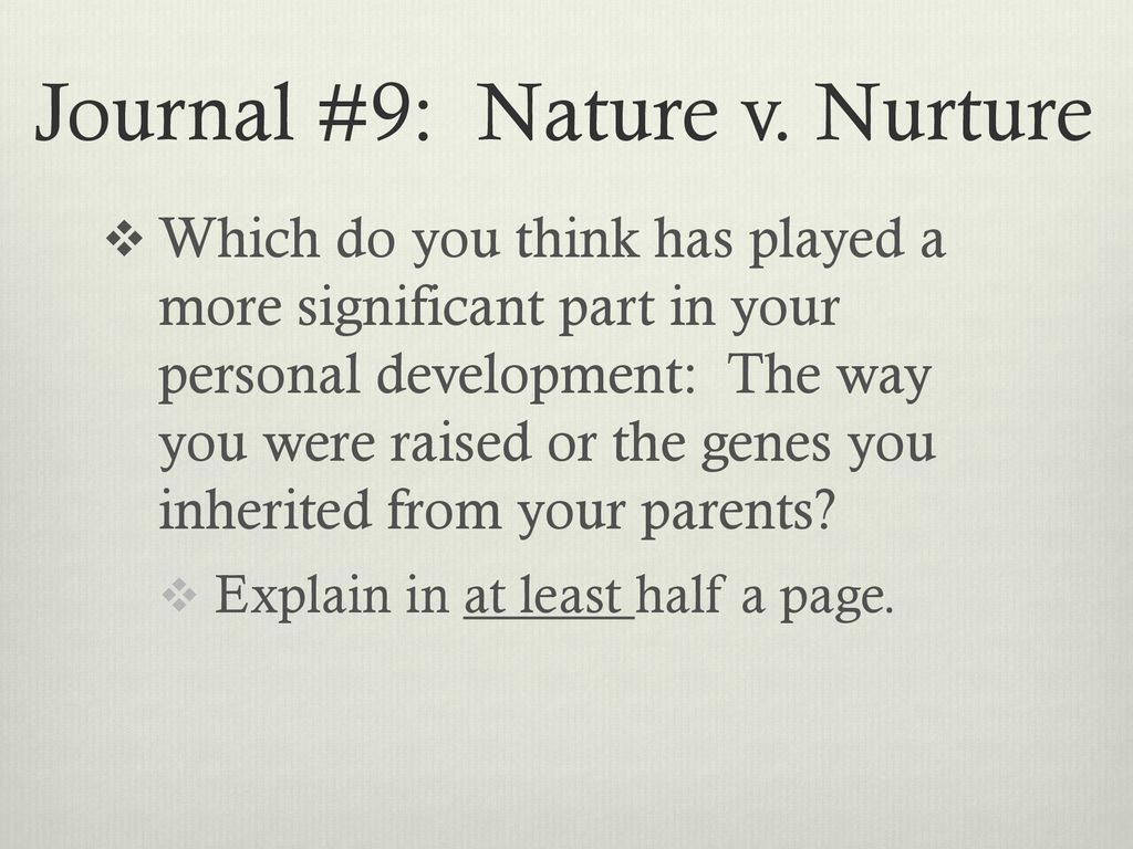 nature versus nurture scholarly articles