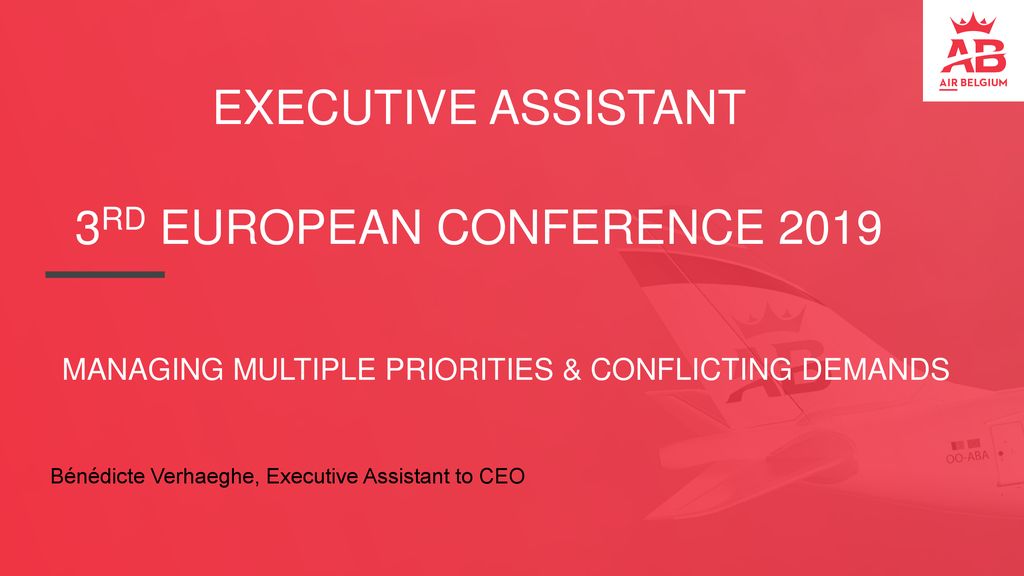 Executive Assistant 3rd European Conference Ppt Download