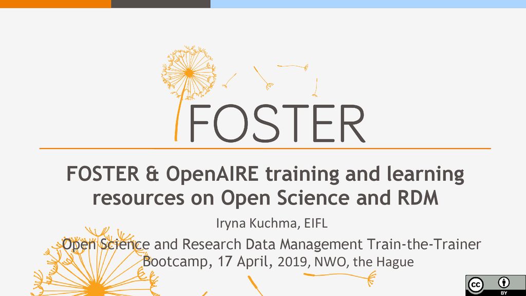 Research Data Management training with Open Educational Resources